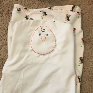 Nested Bean Zen Swaddle Classic Puffin Party
